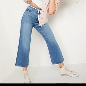 Old navy wide leg high rise jean